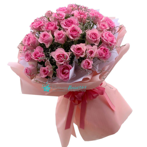 Sweetness Overload (35 Dark Pink Roses)