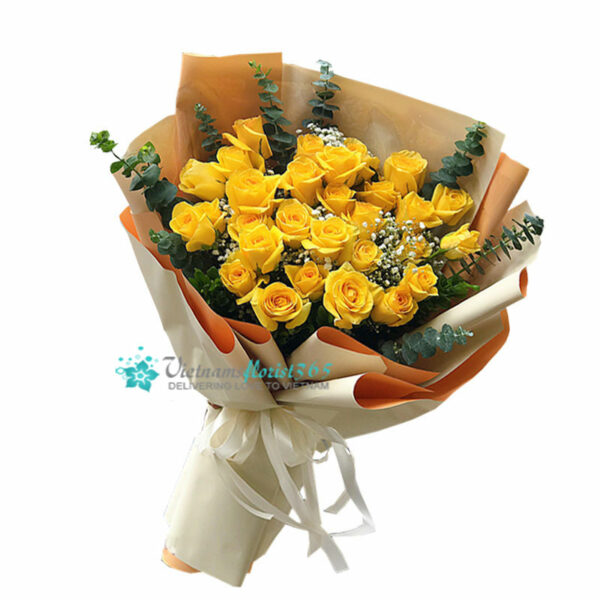 Graceful Bouquet with Yellow Roses