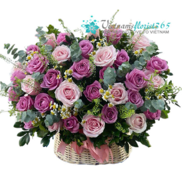 Mix Rose Basket